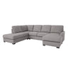 Kramer 4-Piece Sectional with Right-Facing Chaise - Grey