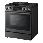 LG Smudge Resistant Black Stainless Steel Smart Gas Slide-In Range with Air Fry (6.3 Cu.Ft) - LSGL6335Z