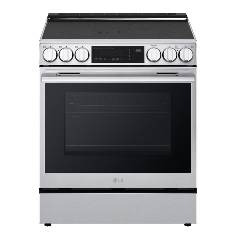 LG Smudge Resistant Stainless Steel Smart Electric Slide-In Range with Air Sous Vide (6.3 Cu.Ft) - LSEL6335XE