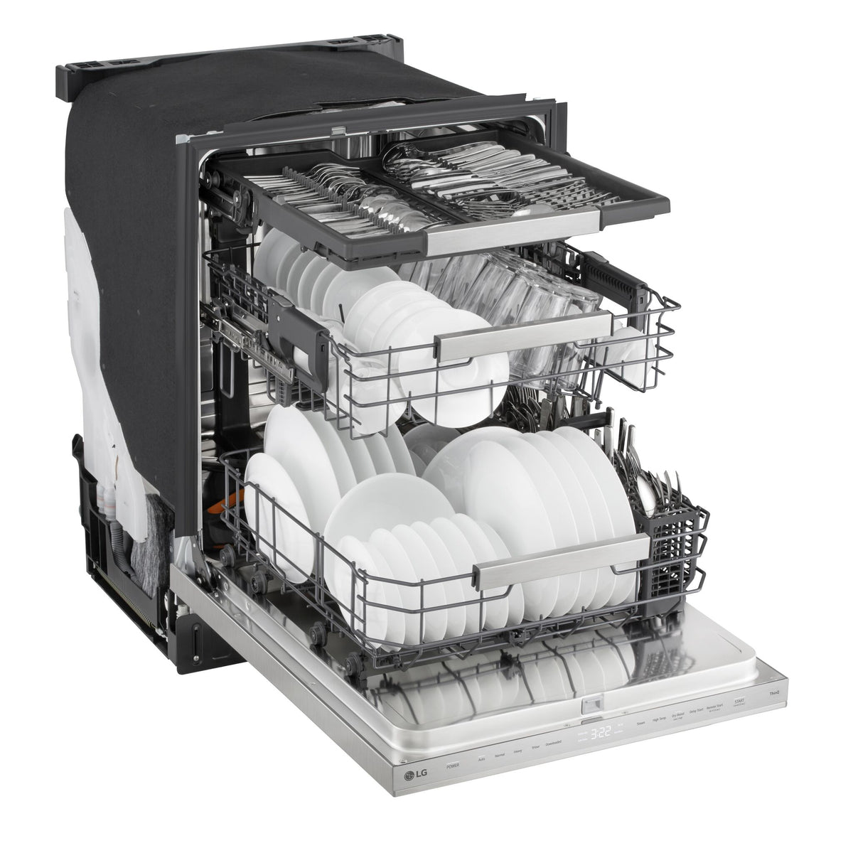 LG Stainless Steel 24" Top Control Dishwasher with QuadWash® - LDNPM654S