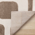 Vintage Vibes 7'10" x 10'6" Mid-Century Modern Area Rug - Brown, Cream