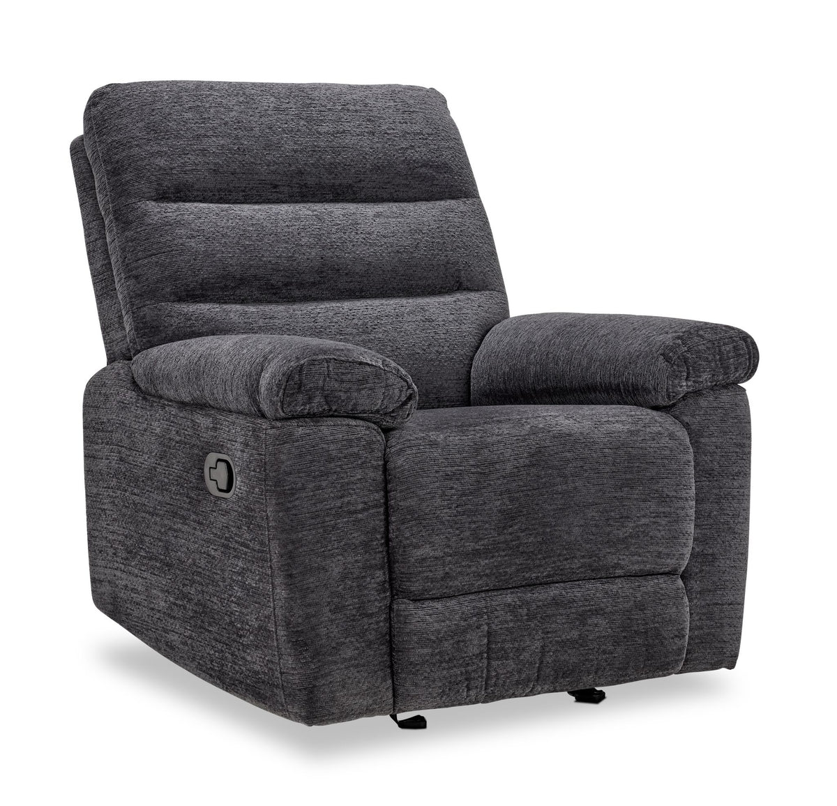 Lucie Reclining Sofa and Recliner Set - Charcoal