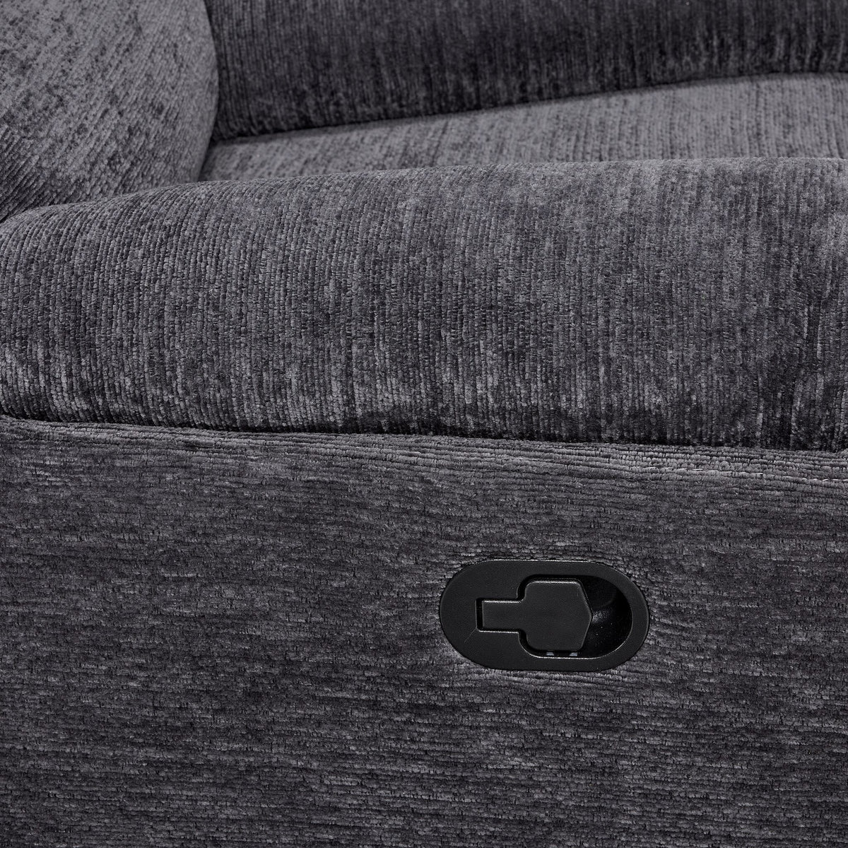 Lucie Reclining Sofa and Recliner Set - Charcoal