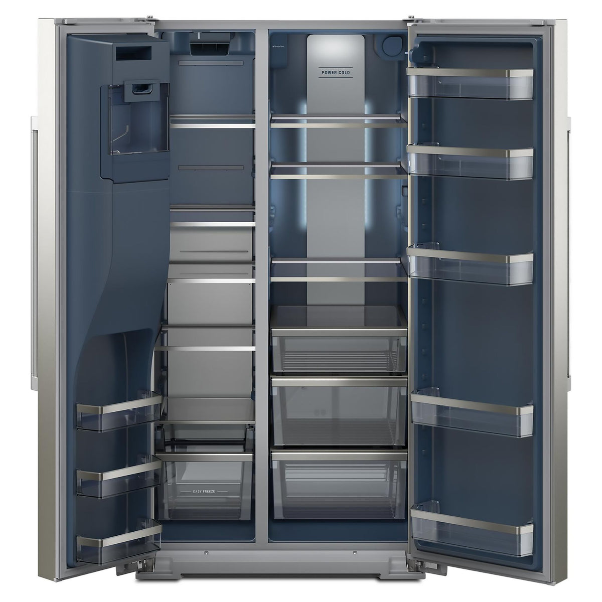 Maytag Fingerprint Resistant Kitchen Package with Counter-Depth Refrigerator, Electric Range and Built-In Dishwasher