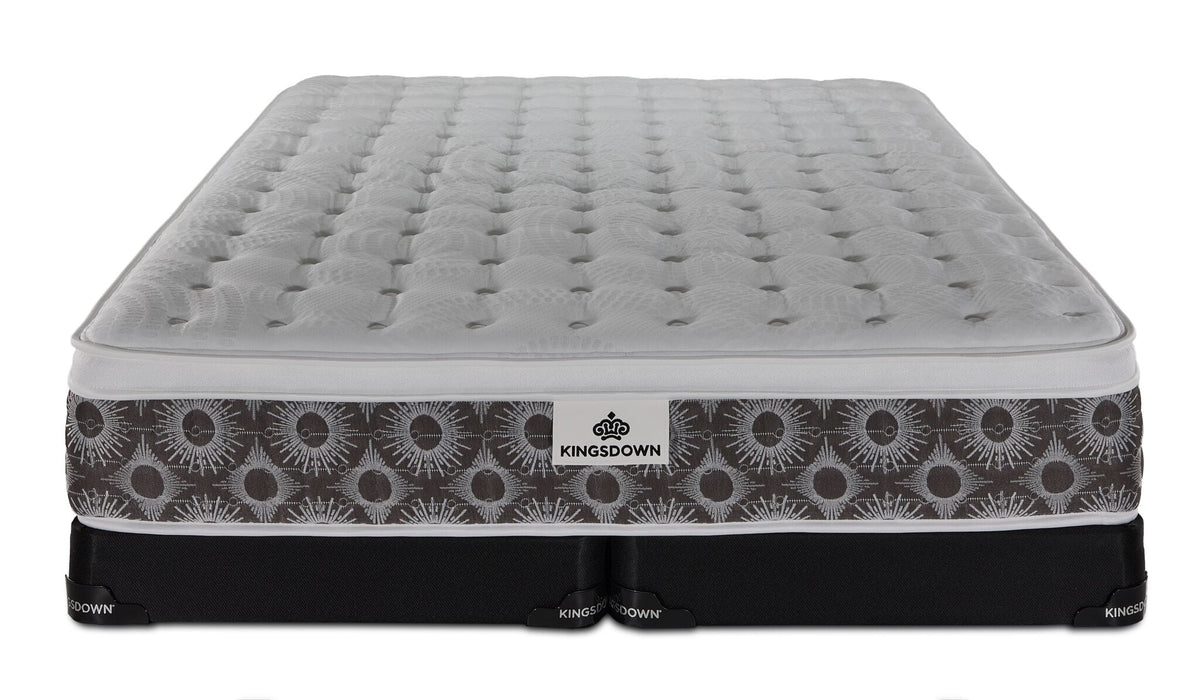Kingsdown Merritt Medium Euro Top King Mattress and Split Low Profile Boxspring Set