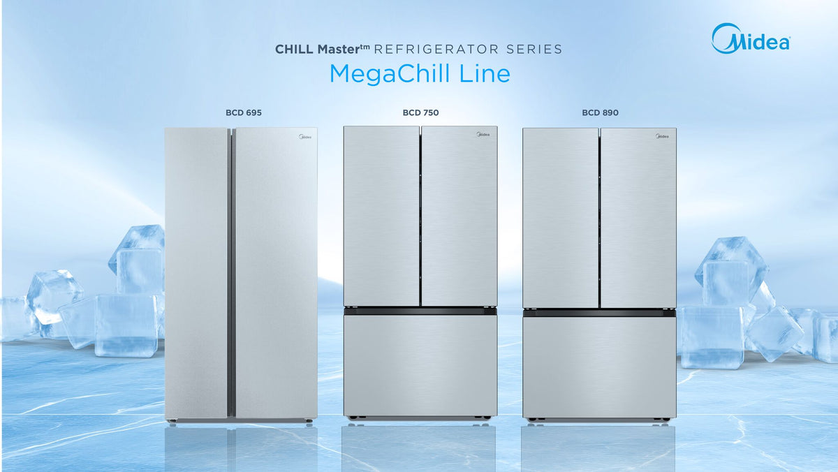 Midea 36" 26.5 Cu. Ft. Stainless Steel Counter-Depth French Door Refrigerator with Internal Water Dispenser - MRF27I6BST--
