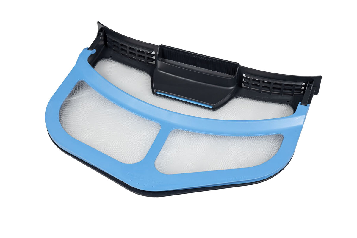 Easy Clean filter with blue outer screen and fine mesh insert