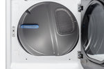 Grey dryer drum with blue moisture sensor and perforated rear vent