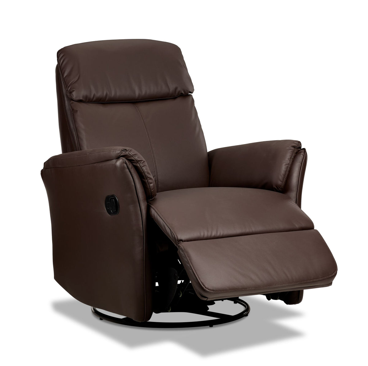 Morgan Swivel Glider Recliner - Dark Brown