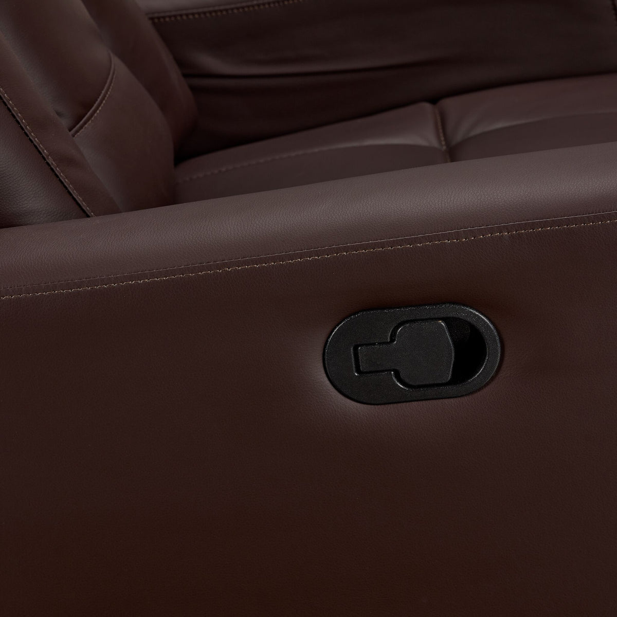 Mustang Swivel Glider Recliner - Dark Brown
