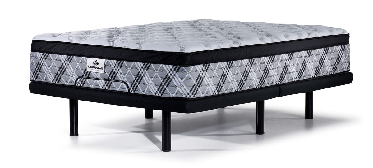 Kingsdown Natasha Plush King Mattress and L2 Motion Pro Adjustable Base