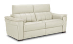 Orlando-Ray Leather Sofa and Chair Set - White