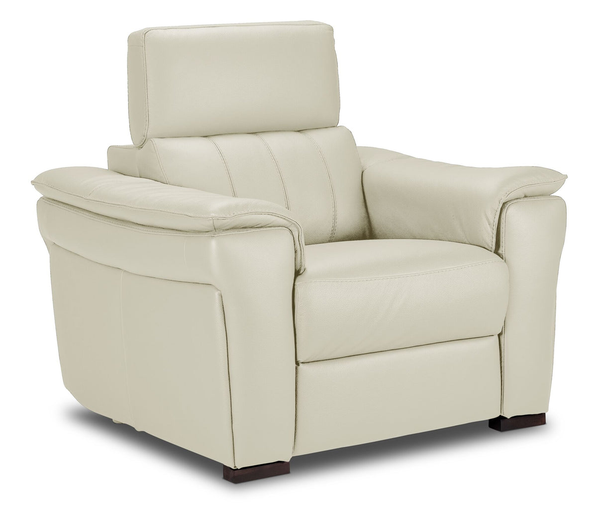 Orlando-Ray Leather Sofa and Chair Set - White