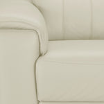 Orlando-Ray Leather Sofa and Chair Set - White
