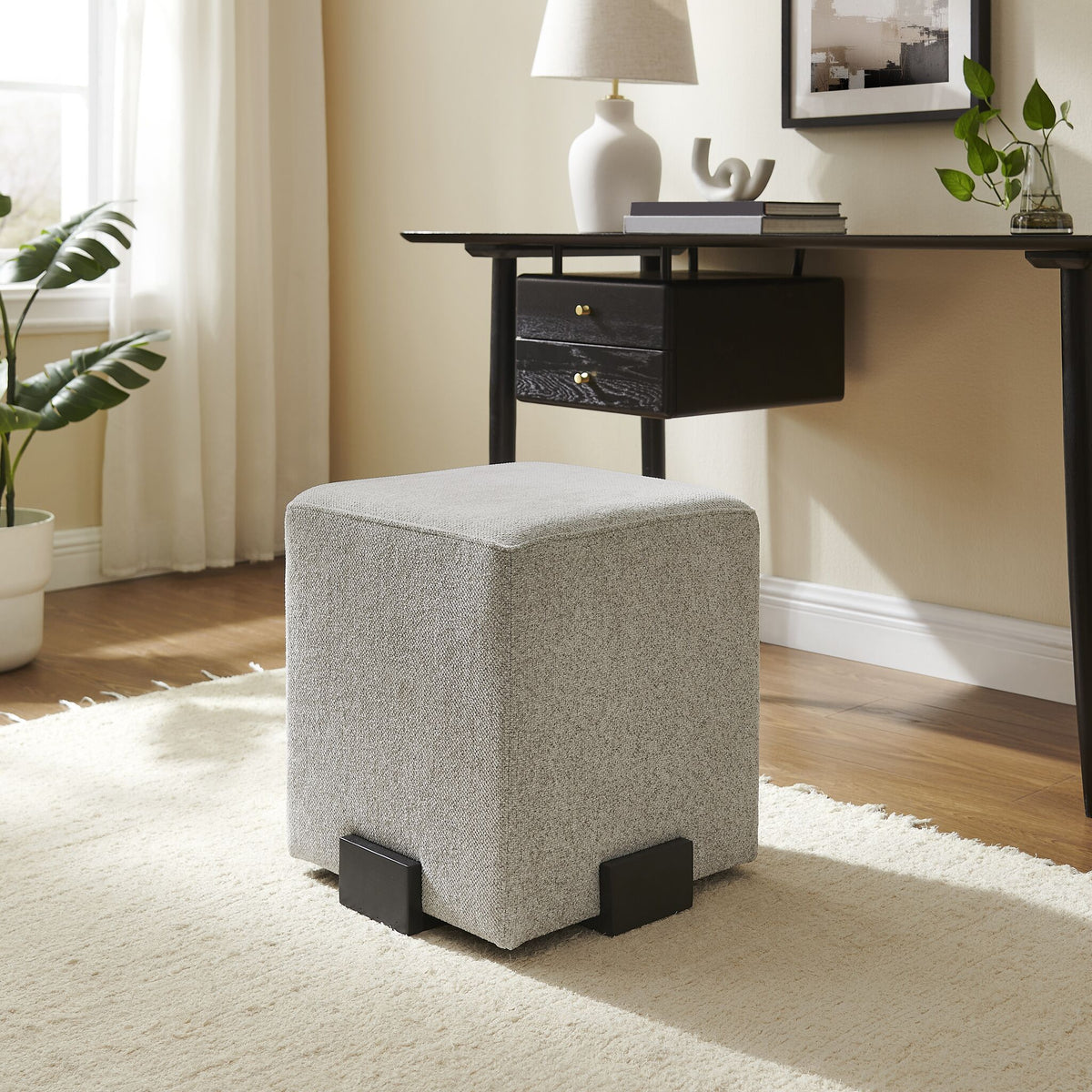 Ronse Ottoman - Grey
