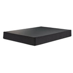 Origins by Serta Queen boxspring with charcoal fabric sides and black support surface