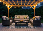 Solstice Outdoor Sofa - Antique Brown