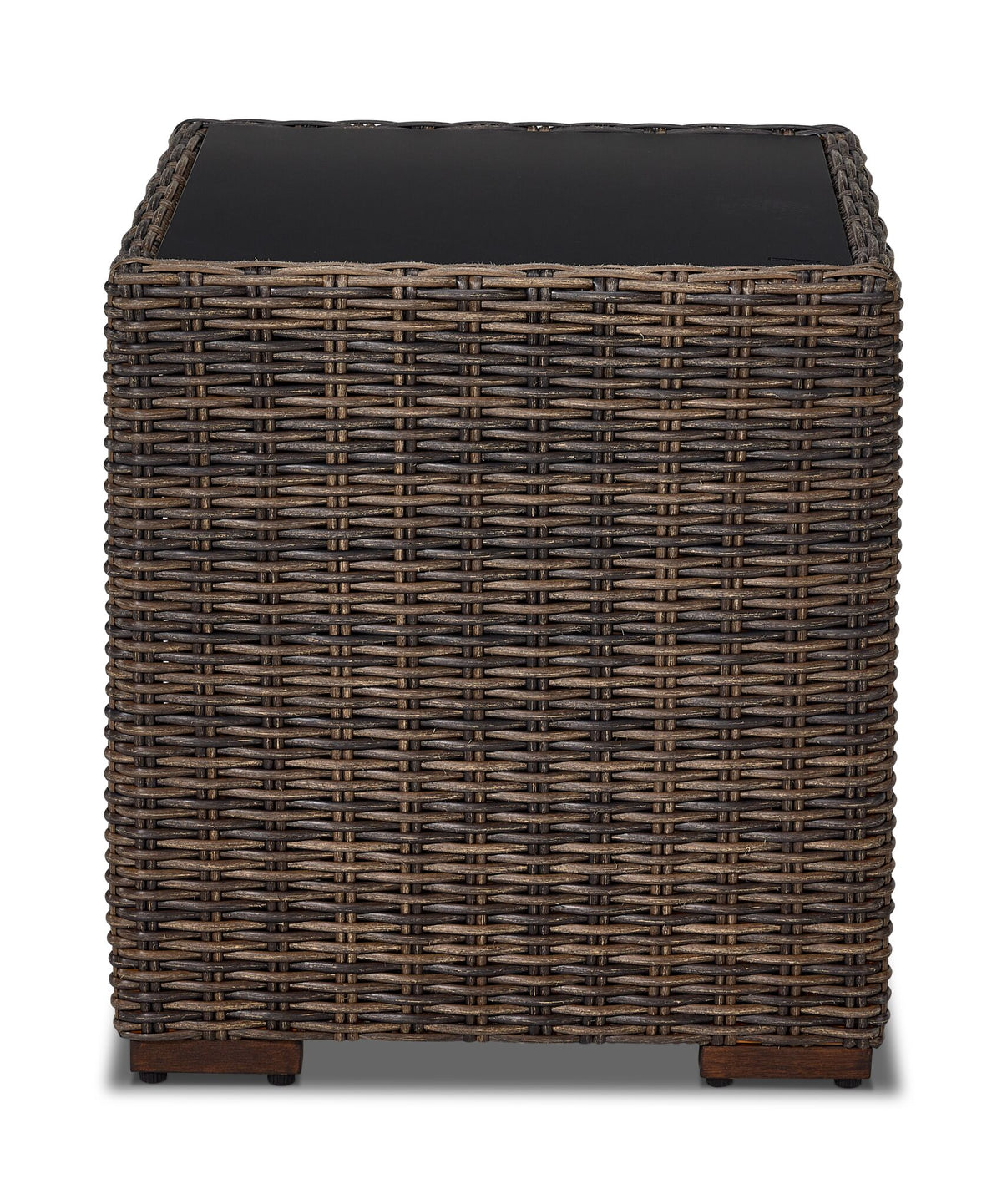 Solstice Outdoor End Table - Antique Brown