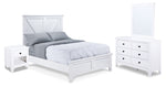 Tahoe 6-Piece Full Bedroom Package - Sea Shell