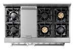 Thor Kitchen Stainless Steel Freestanding Dual Fuel Dual-Oven Range (6.7 Cu.Ft.) - HRD4803U