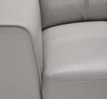 Verissimo Leather Loveseat - Silver