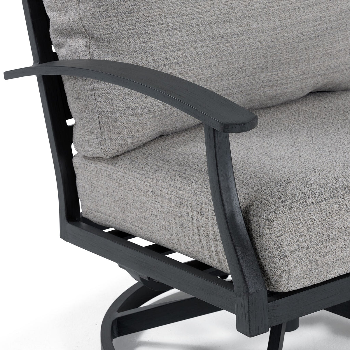 West Lake - Outdoor Swivel Chair - Grey