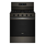 Whirlpool Print Resistant Black Stainless Gas Freestanding Range (5 Cu.Ft.) - WFGS5030RV