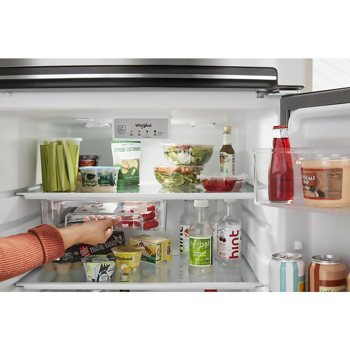 Whirlpool 28.25" 16.3 Cu. Ft. White Top-Freezer Refrigerator - WRTX5328PW