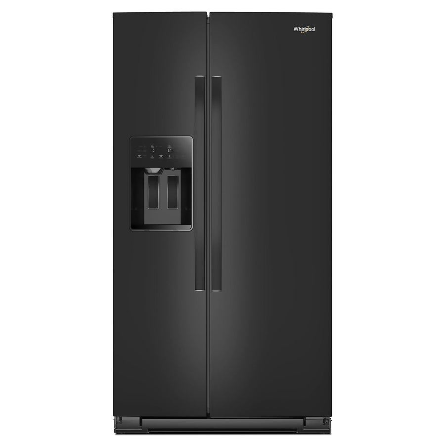 Whirlpool 36" 20.85 Cu. Ft. Black Stainless Counter-Depth Side-by-Side Refrigerator - WRSC5536RV