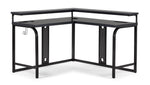 Zander II L-Shaped Gaming Computer Desk - Grey