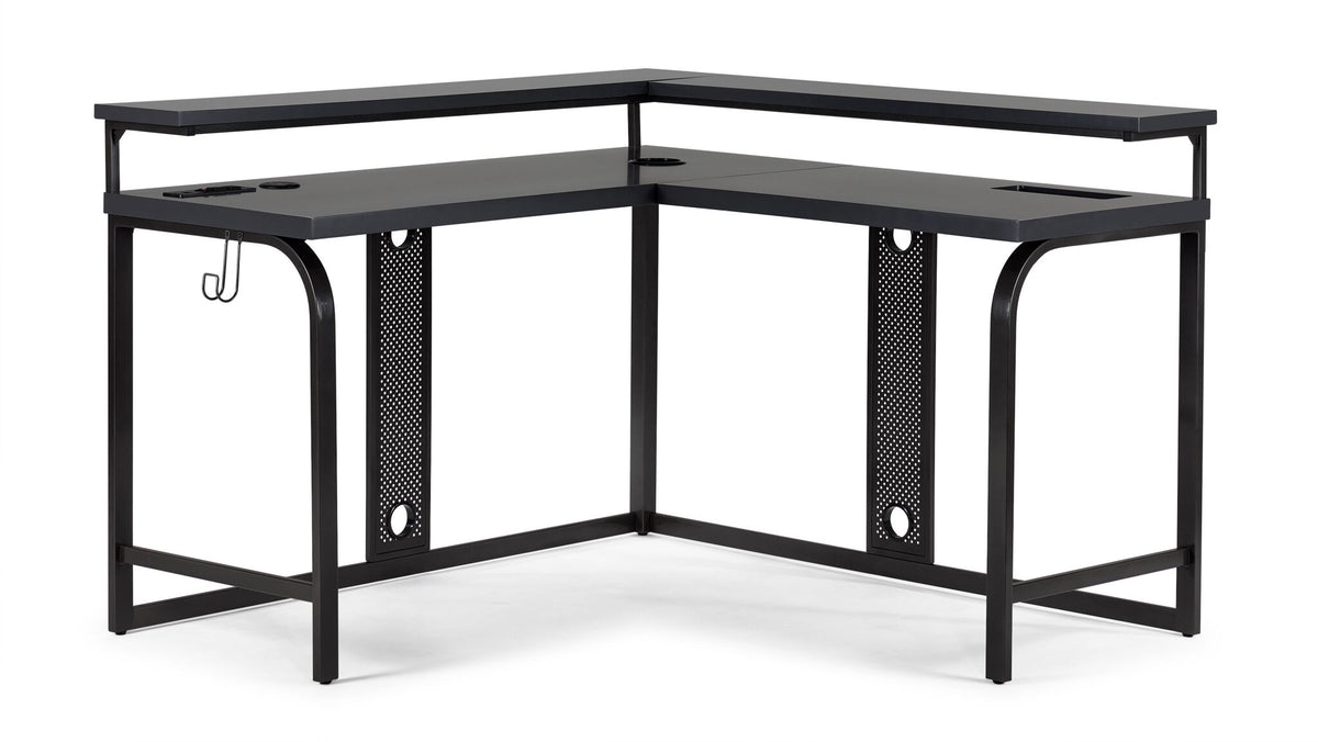 Zander II L-Shaped Gaming Computer Desk - Grey