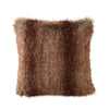 The Great Indoors 18 x 18" Faux Fur Cushion - Light Brown