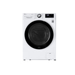 LG White Compact Front Load Washer with Built-In Intelligence (2.6 cu.ft.) - WM1455HWA