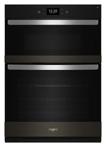 Whirlpool Black Stainless Steel with PrintShield™ Finish Combi Wall Oven (6.4 Cu Ft) - WOEC7030PV
