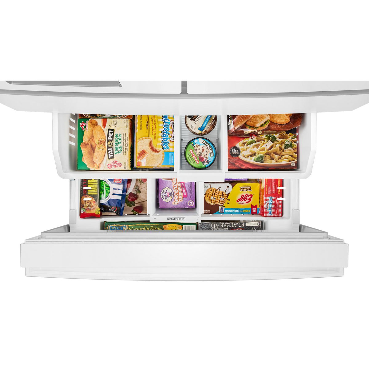 Whirlpool 36" 29 Cu. Ft. White French Door Refrigerator - WRMF3536SW