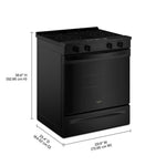 Whirlpool Black Slide-In Smart Electric Range (5.3 Cu. Ft.) - YWSES3330TB