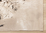 Autumn Drift 5'3" x 7'7" Distressed Foliage Area Rug - Light Brown, Beige