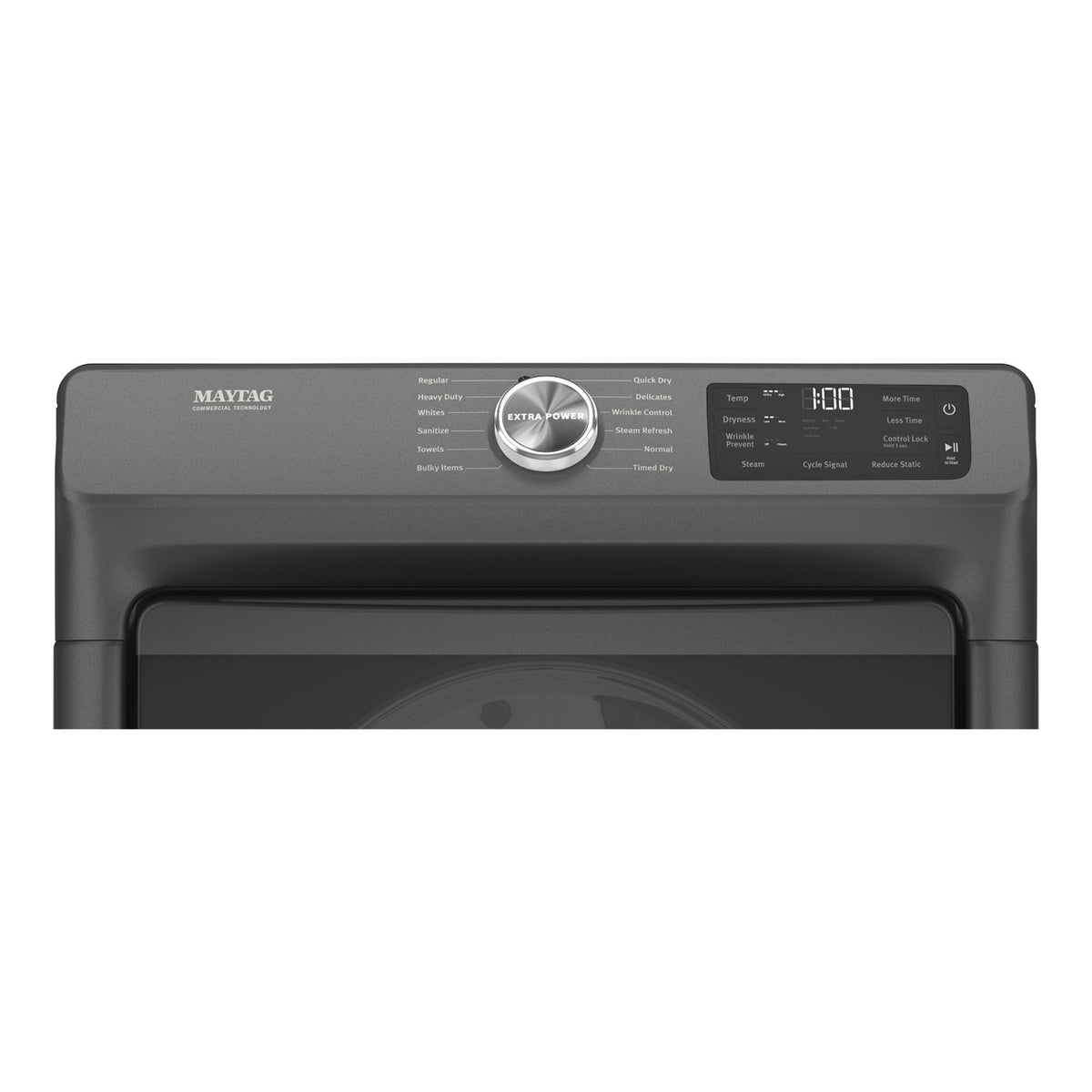 Maytag Volcano Black Front-Load Washer (5.2 cu. ft.) & Electric Dryer (7.3 cu. ft.) - MHW5630MBK/YMED6630MBK
