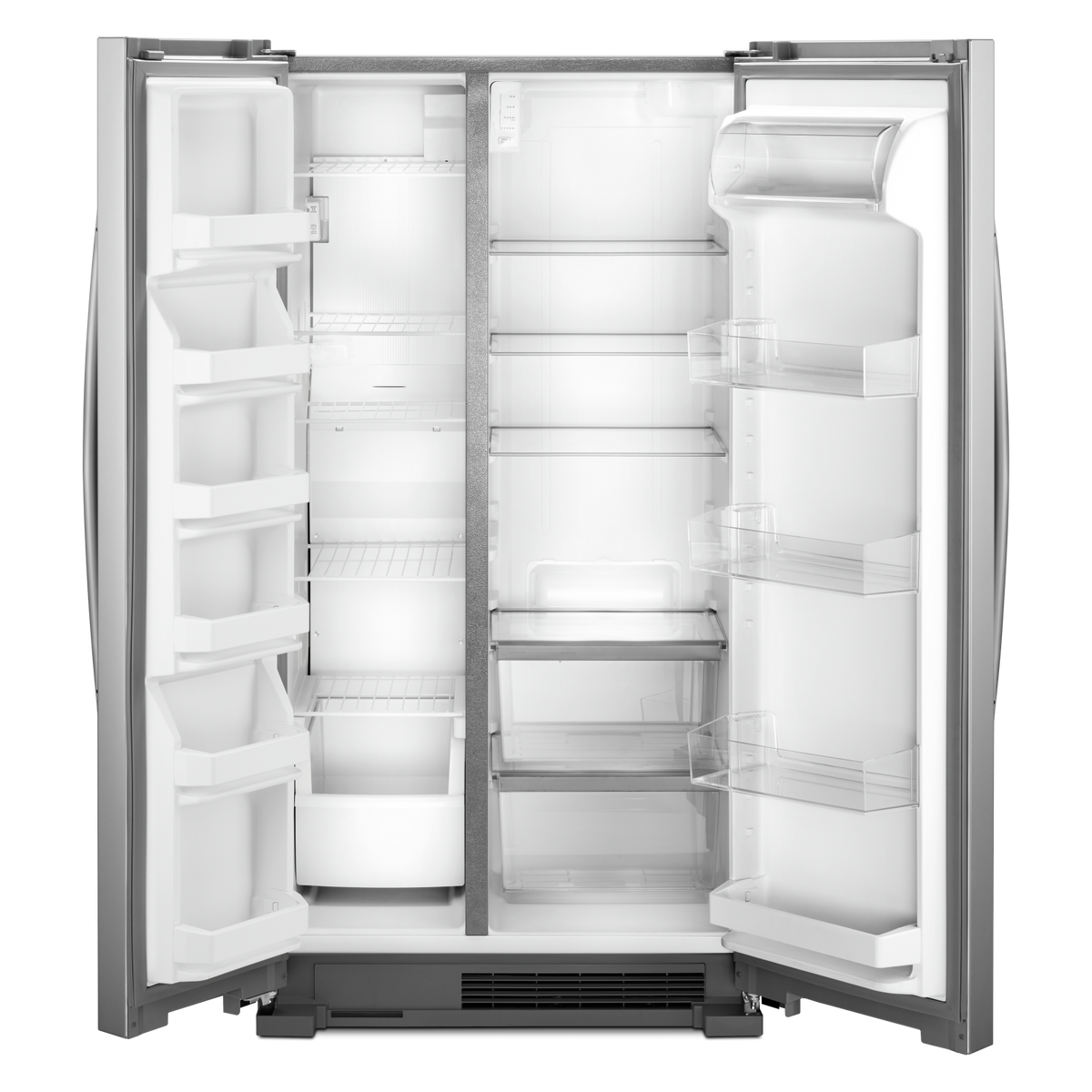 Whirlpool 35.88" 25 Cu. Ft. Monochromatic Stainless Steel Side-by-Side Refrigerator - WRS315SNHM