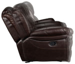 Cooper Leather Reclining Sofa and Recliner Set - Brown