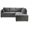 Portland 3-Piece Sectional with Left-Facing Pop-Up Bed - Grey