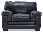 Stampede Leather Chair - Cobalt