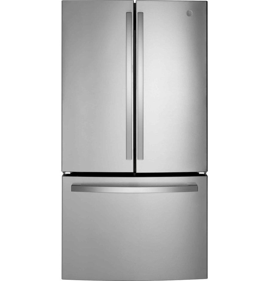 GE 35.75" 26.7 Cu. Ft. Fingerprint Resistant Stainless Steel French Door Refrigerator - GNE27JYMFS