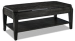Lennox 47" Lift-Top Coffee Table - Dark Grey