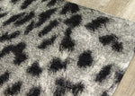 Kathy Leopard Print Area Rug - 5' X 8' - Grey/Black