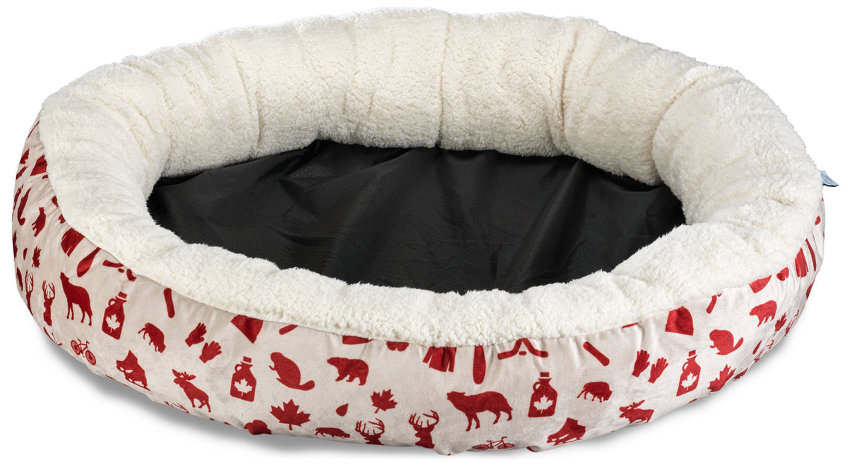 Donut Pet Bed Medium - Cottage Red