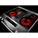 KitchenAid Stainless Steel 30” Front Control Slide-In Electric Convection Downdraft Range (6.4 Cu. Ft.) - KSEG950ESS