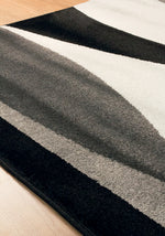 Paladin Drifts Area Rug - 5' X 8' - Black Grey