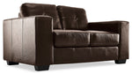 Meldrid Loveseat - Dark Brown