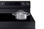 Samsung Black Stainless Steel Freestanding Electric True Convection Range with Air Fry and Wi-Fi (6.3 Cu.Ft) - NE63A6711SG/AC